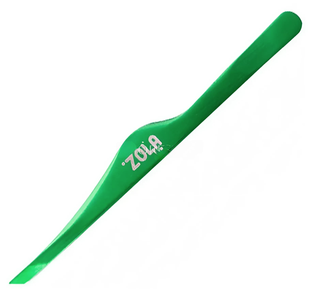 Zola Пінцет професійний для брів Green скошений