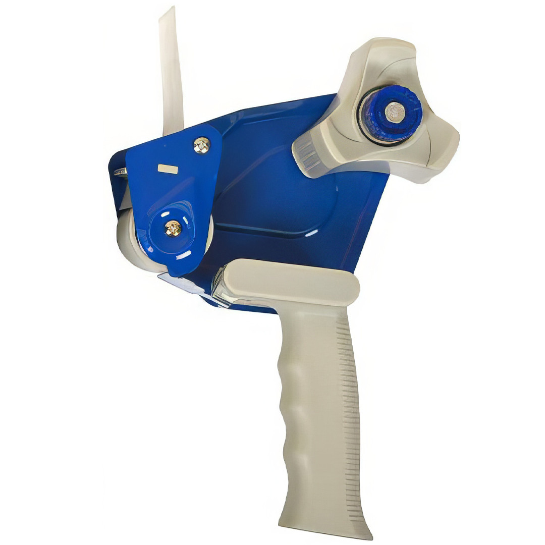 Диспенсер для скотчу металевий з ручкою Т15008 Диспенсер для скотчу шириною до 5,5 см, фото 1