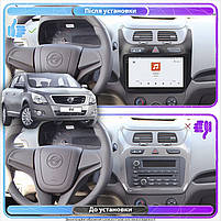 Штатна магнітола Lesko для Ravon R4 2016-2020 екран 9" 4/64 QLED CarPlay 4G Wi-Fi GPS 360 Prime 5 шт., фото 2