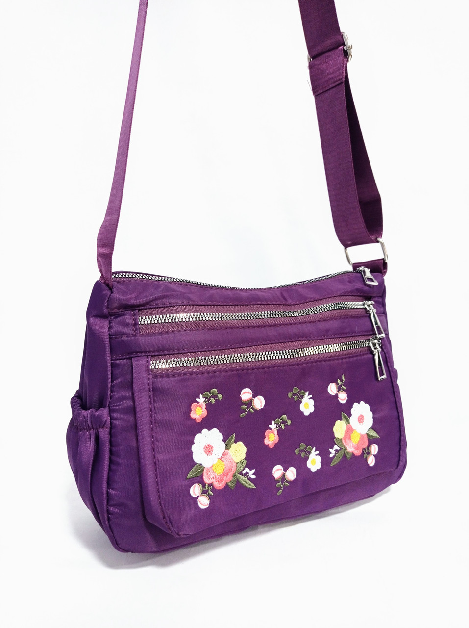 Сумка жіноча на довгому ременці 26*20*11см фіолетова (5-0312), фото 1