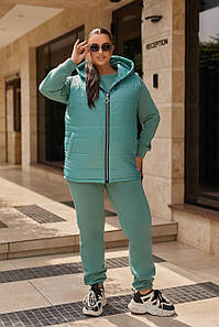 Топовий костюм трійка тринитка утеплена на флісі