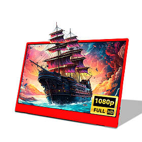 Портативний монітор ZSUS PM15AR red 15.6" 1920x1080 60 Гц