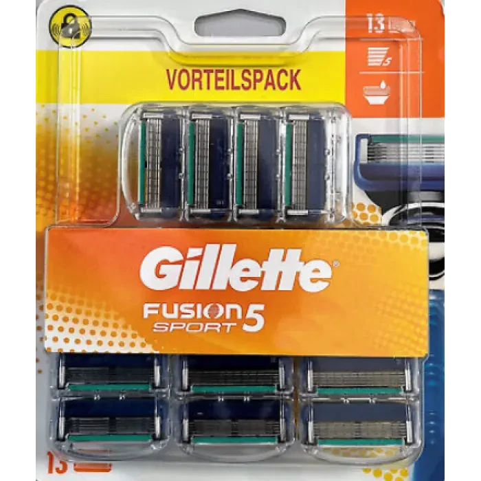Змінні картриджі для гоління Gillette Fusion 5 Sport, 13 шт.