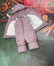 Зимовий дитячий теплий костюм від 1 року розміри 80-86 86-92 92-98 98-104 курточка та штанці, фото 4