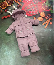 Зимовий дитячий теплий костюм від 1 року розміри 80-86 86-92 92-98 98-104 курточка та штанці, фото 2