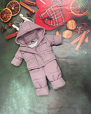 Зимовий дитячий теплий костюм від 1 року розміри 80-86 86-92 92-98 98-104 курточка та штанці, фото 3