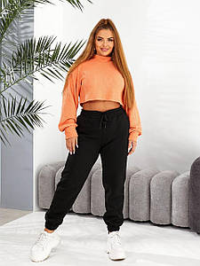 Штани жіночі спортивні 2472яч батал р.52-62 на флісі