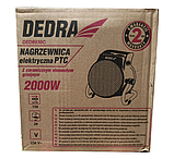 Керамічний тепловентилятор Dedra DED9930C (2000 Вт, Польща), фото 5