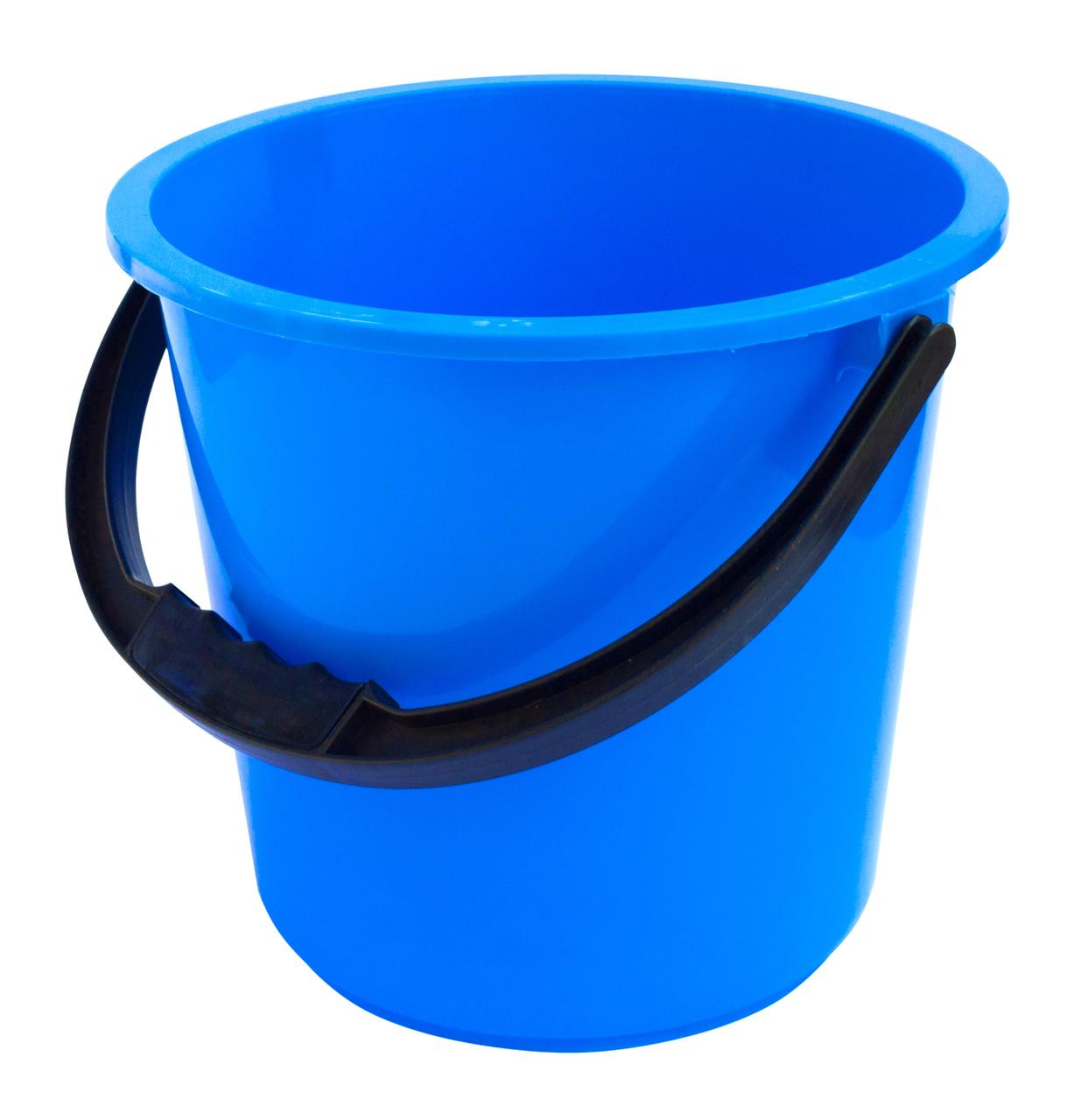 Відро пластикове 7 літрів харчове 1-й сорт синє Ø 24.5 см h=22.5 см (Горизонт)