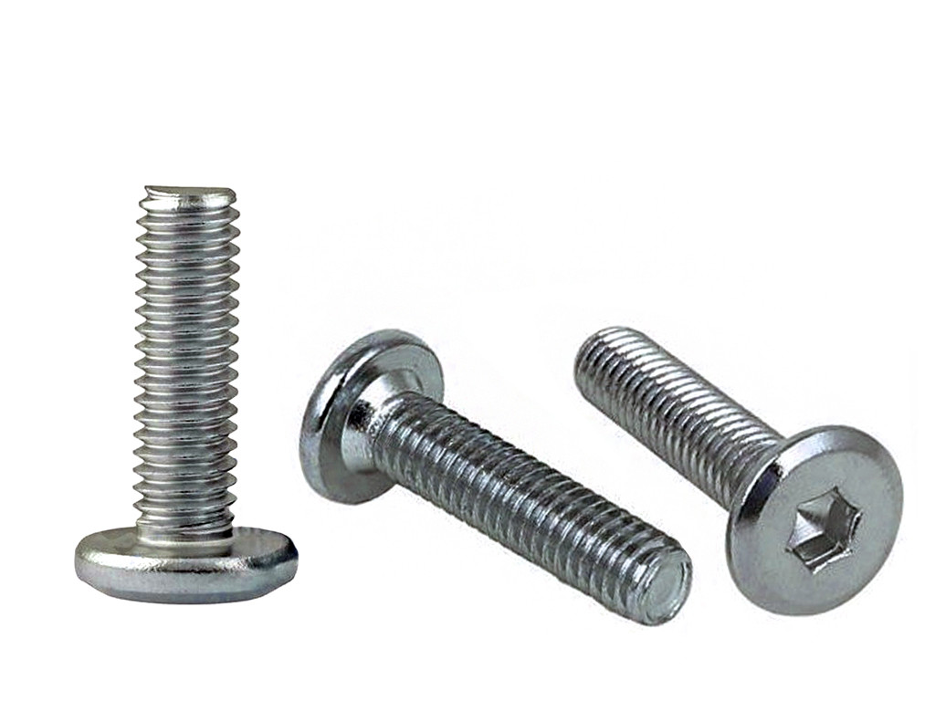 Гвинт мебелевий din 7420 з пласкою головкою під шестигранник 6х70 (100шт), фото 1