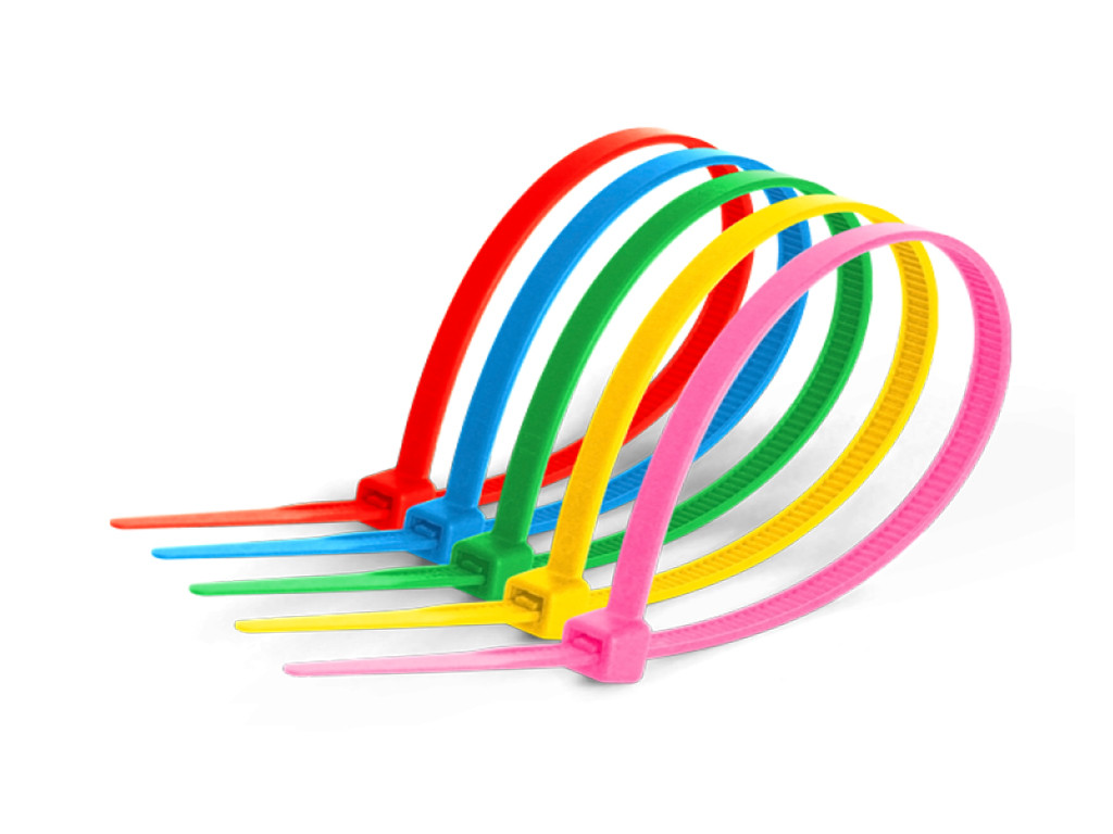 Стяжка для кабелю нейлонова червона 3х150 червона (100шт), фото 1