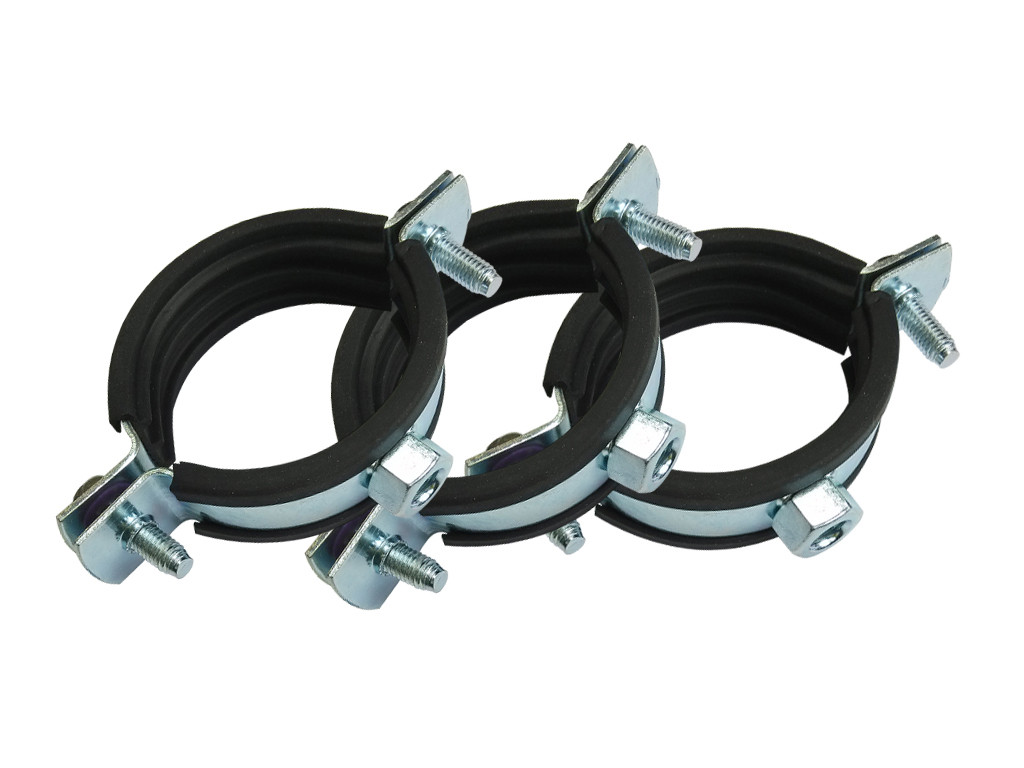 Хомут трубний з гайкою м8 цб ½"(20-23), фото 1