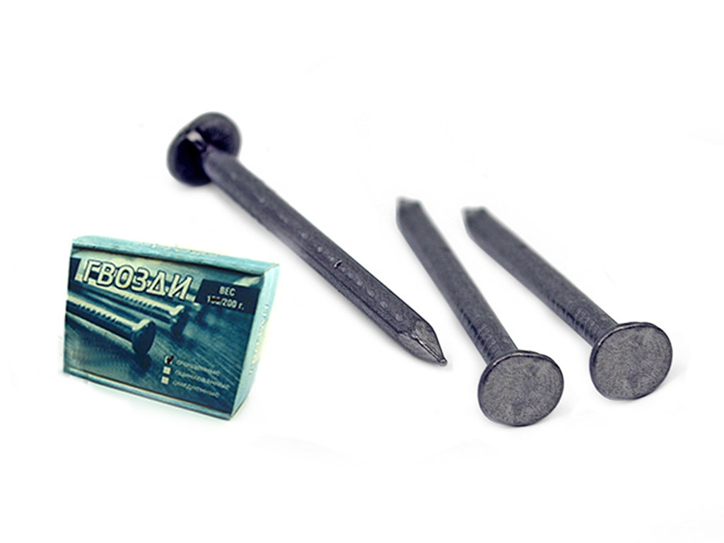 Цвях будівельний очищений 1,2х25 (200гр)