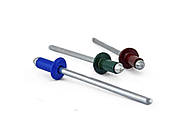 Заклепка відривна пофарбована ал./ст. DIN 7337 4х10 (9006) (500шт), фото 2