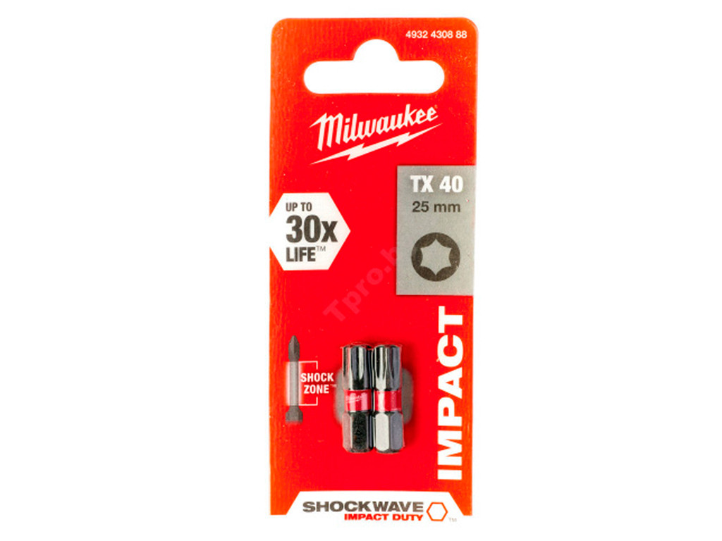 Біта "Milwaukee" Тorx40х25мм (2шт), фото 1