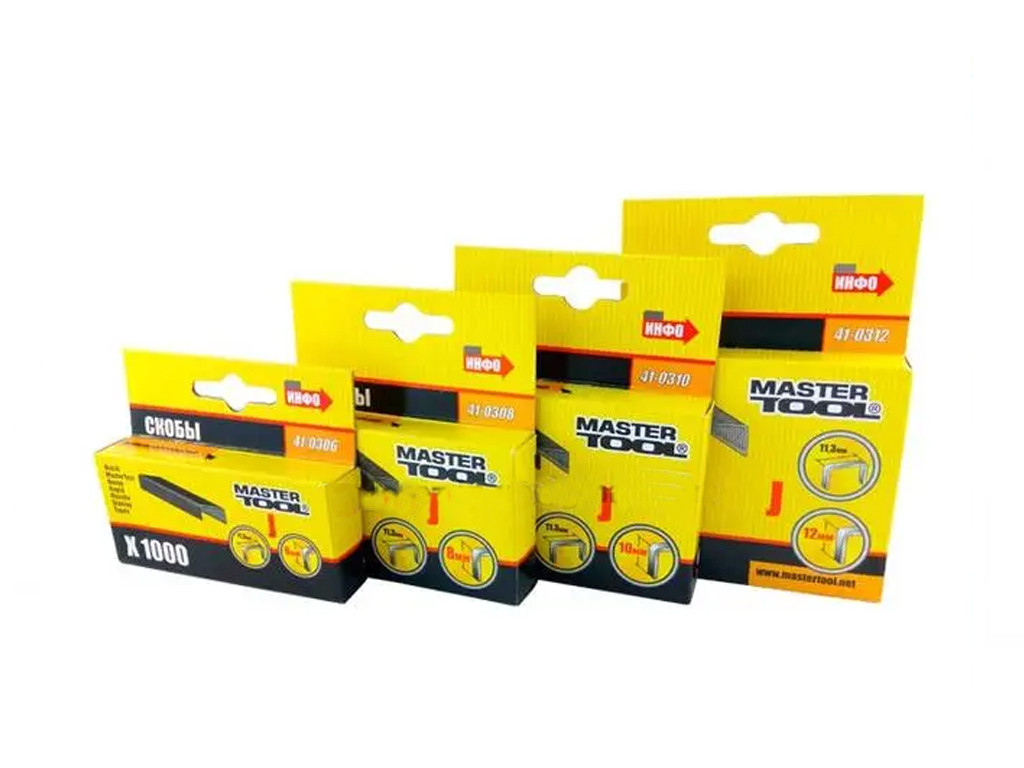 Скоба для монтажного степлера 12мм (1000шт/пак), фото 1