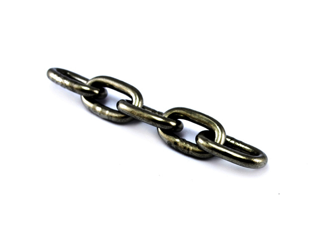 Ланцюг чорний фермерський коротколанковий 8мм (10м), фото 1