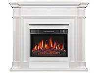 Камінокомплект ArtiFlame Legionis AF23S білий з обігрівом і звуком горіння вогню