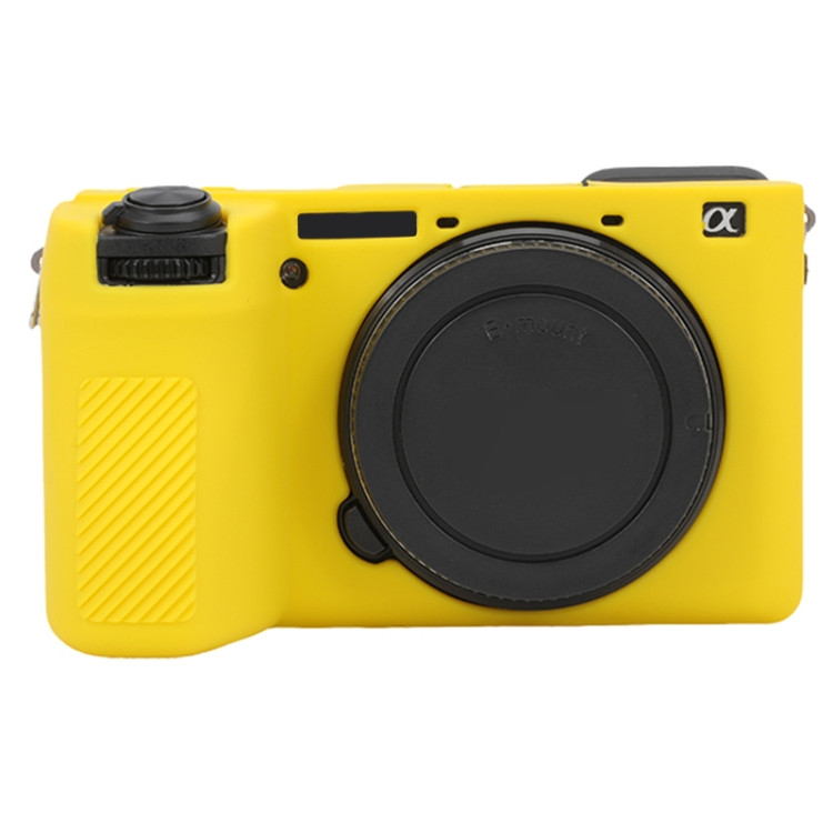 Захисний силіконовий чохол для фотоапаратів SONY A6700 — жовтий