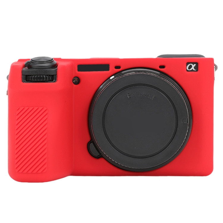 Захисний силіконовий чохол для фотоапаратів SONY A6700 — червоний