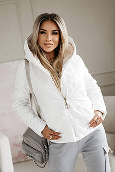 Куртка жіноча з капюшоном утеплювач силікон (Норма і полубатал)