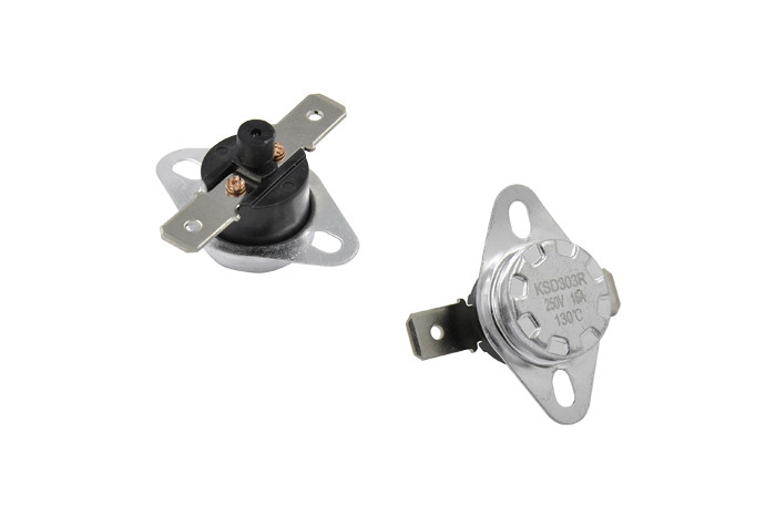 Термостат KSD301, KSD302, KSD303 130°C 16A, з кнопкою, фото 1