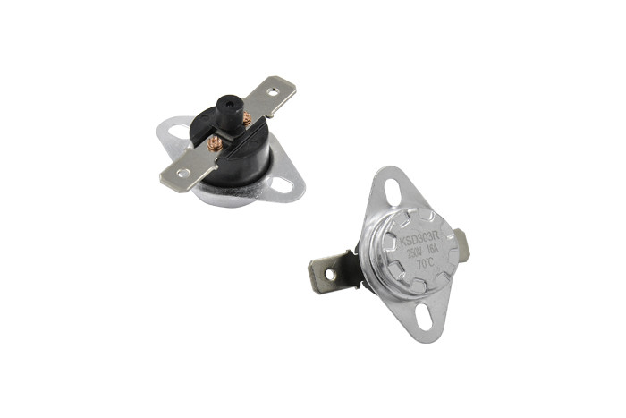 Термостат KSD301, KSD302, KSD303 70°C 16A, з кнопкою, фото 1