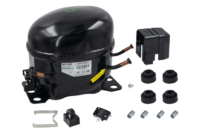 Компресор для холодильника WhiceTech MX91ADW, 220 Вт (R-134a), фото 1