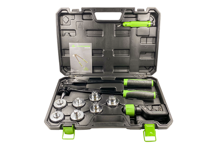 Набір інструментів для вальцювання мідних труб Whicepart Super Stars ST-100A (3/8-1 1/8") з труборізом, фото 1