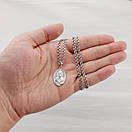 Чоловіча срібна цепочка з іконкою Миколая Чудотворця. Кулон підвіска срібло і ланцюг 925 55 см, фото 3