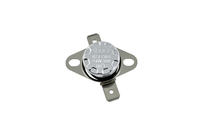 Термостат KSD301 80°C 10A, з рухомим фланцем, фото 1