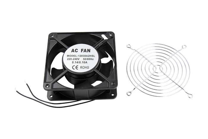 Вентилятор обдуву (кулер) для холодильника AC FAN, 120*120*38 мм, 220 В (з решіткою), фото 1