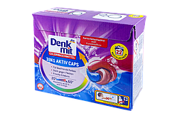 Капсули для прання DenkMit Aktiv Color 3в1 (для кольорової білизни), 22 штуки по 27 г