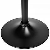 Барний стілець зі спинкою Bonro BN-087 чорний (чорна основа), фото 6