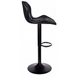 Барний стілець зі спинкою Bonro BN-087 чорний (чорна основа), фото 9