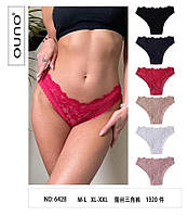 Труси жіночі мереживні (SIZE: M-L XL-XXL). Модель OU-#6428