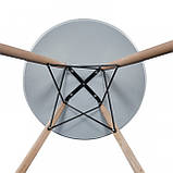 Стіл обідній круглий 80 см Bonro ВN-957 білий, фото 5