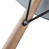 Стіл обідній круглий 80 см Bonro ВN-957 білий, фото 4