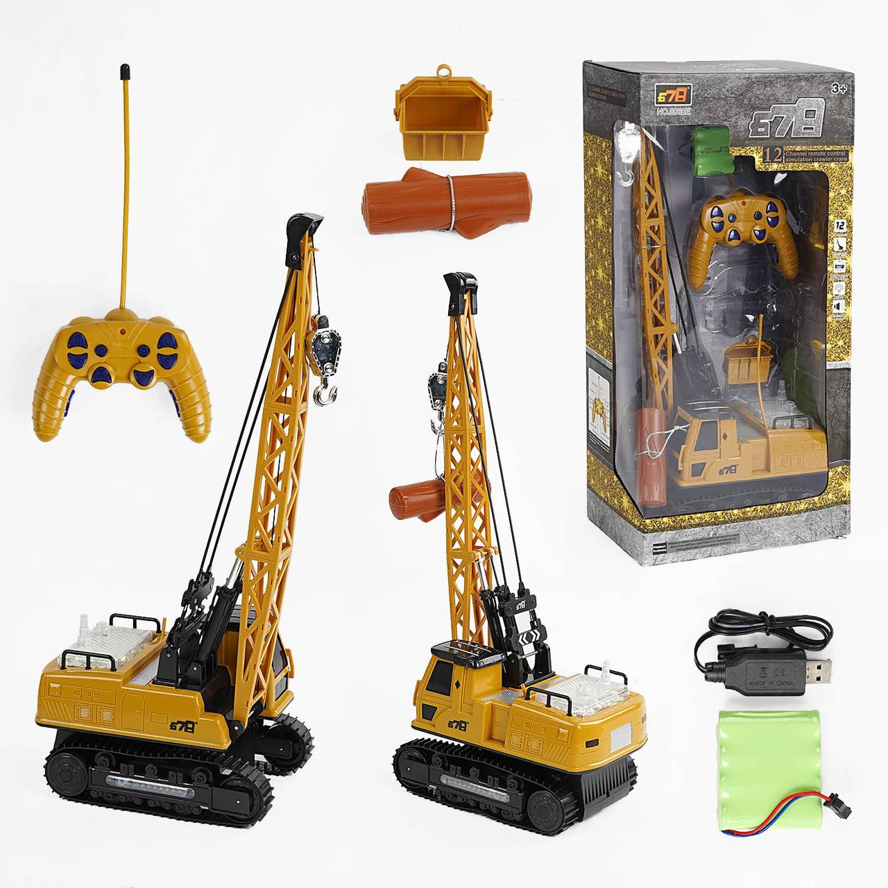 Кран на радіокеруванні 8062 E (12) світло, акумулятор 4.8 V, в коробці