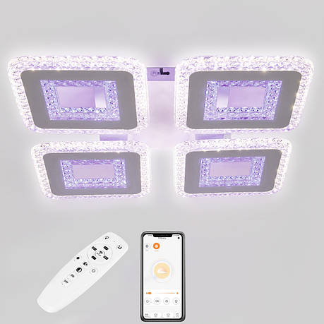 Стельова LED люстра, світлодіодний світильник Sunlight 5808/4, фото 1