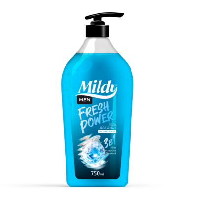 Гель для душу чоловічий Mildy 3в1 Fresh Power 750мл