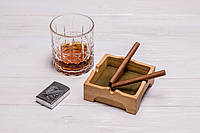 Дерев'яна попільничка із дуба «Фортеця»