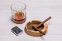 Дерев'яна попільничка із дуба «Човен»