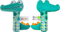 М'яке брязкальце-пищалка Крокодил Akuku