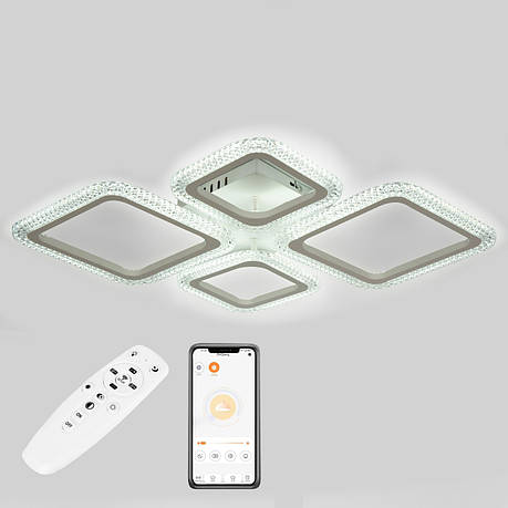 Стельова LED люстра, світлодіодний світильник Sunlight 6063/2+2, фото 1