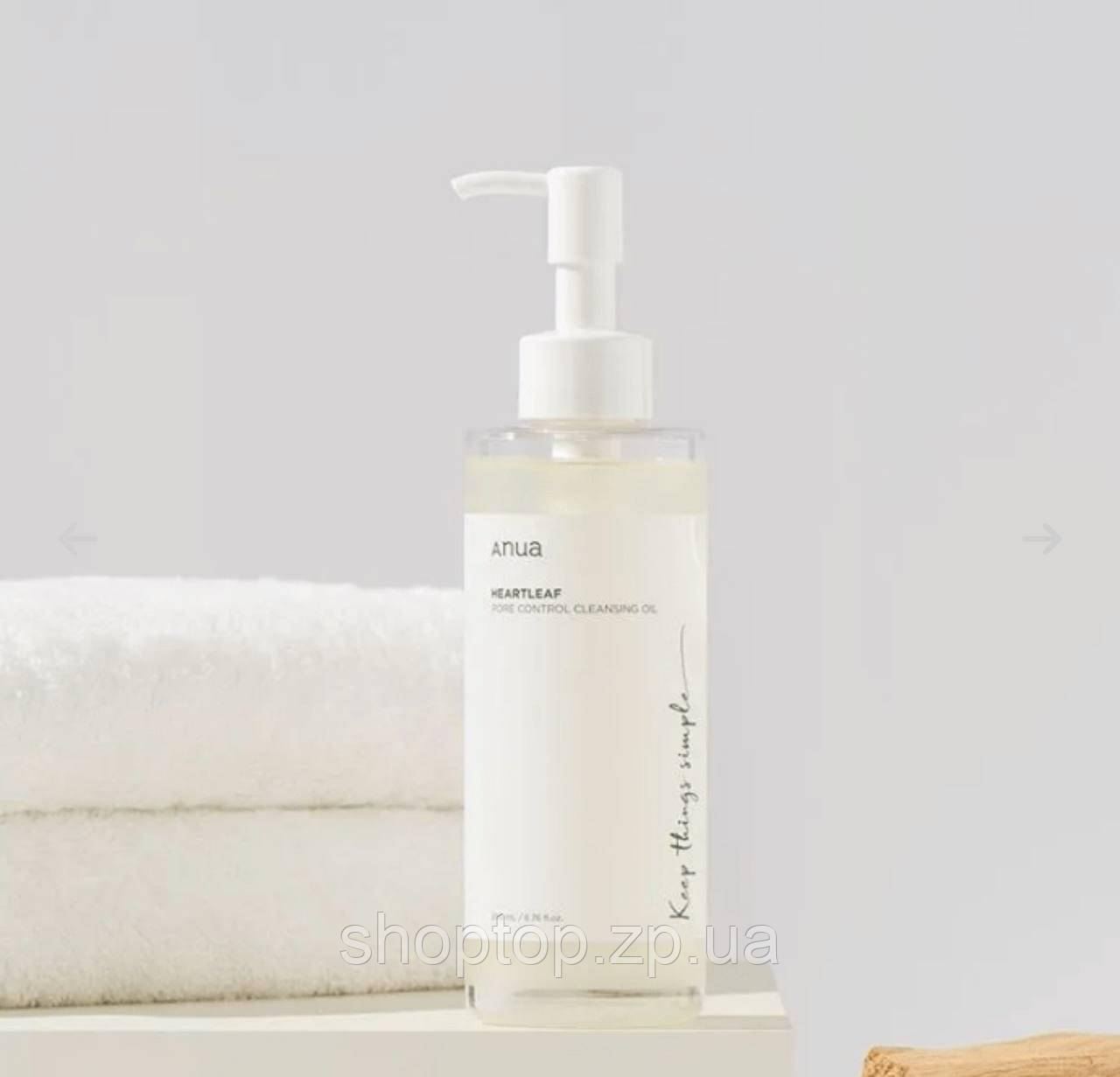 Гідрофільна олія для чутливої шкіри Anua Heartleaf Pore Control Cleansing Oil