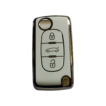 Чохол для ключа CITROEN із золотим обідком