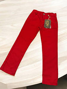 Джинси для дівчинки червоні 116 розміру
