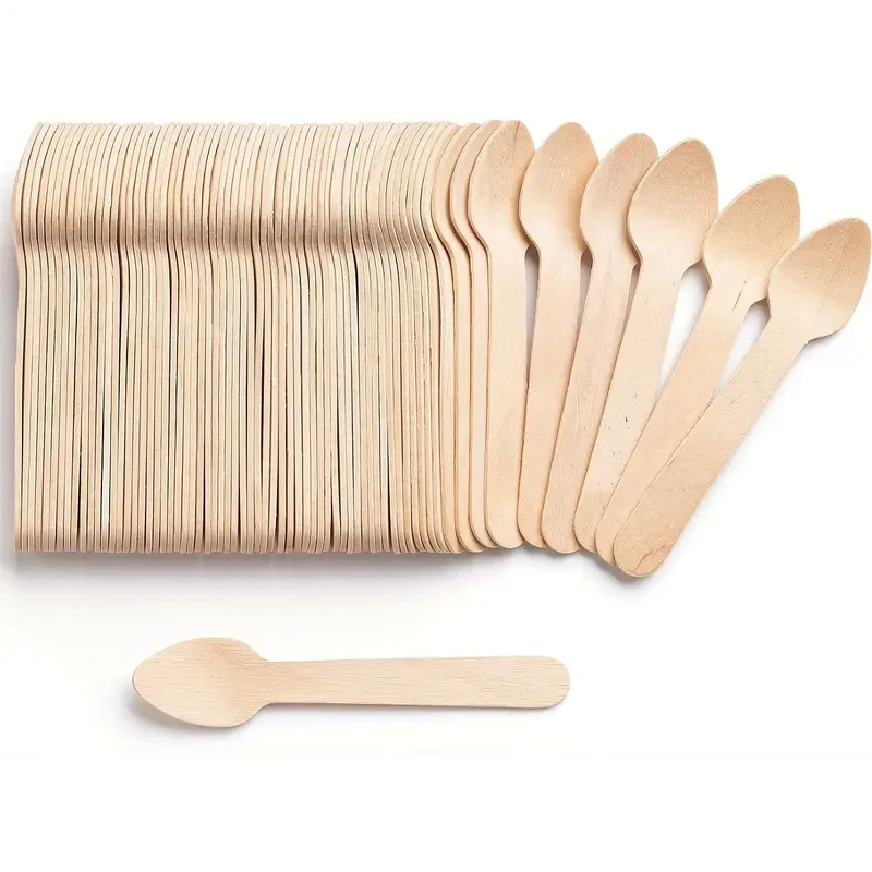 Дерев’яні ложечки 110 мм (100 шт.) одноразові
