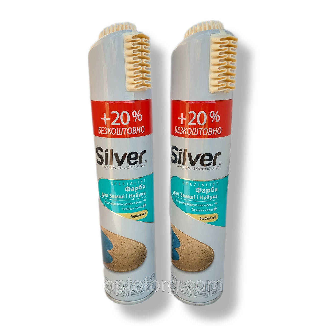 Сільвер Silver спрей-фарба відновлювач для нубуку та замші 300 мл Безбарвний, фото 1